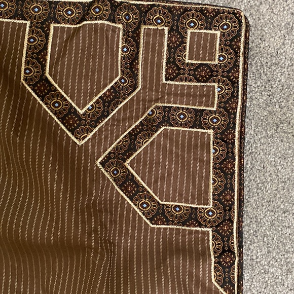 Euro pillow sham covers - 5 available - Croscill brown & black, Sancerre NWT - Picture 3 of 8